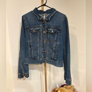 Free People Classic Blue Denim Jacket
